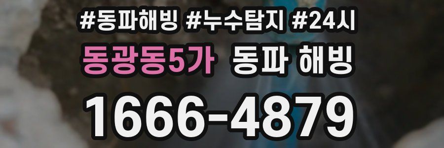 동광동5가 동파