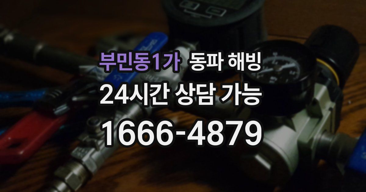 부민동1가 동파 해빙