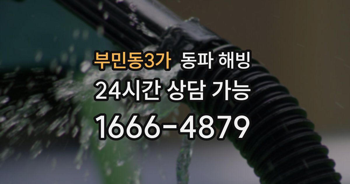 부민동3가 동파 해빙