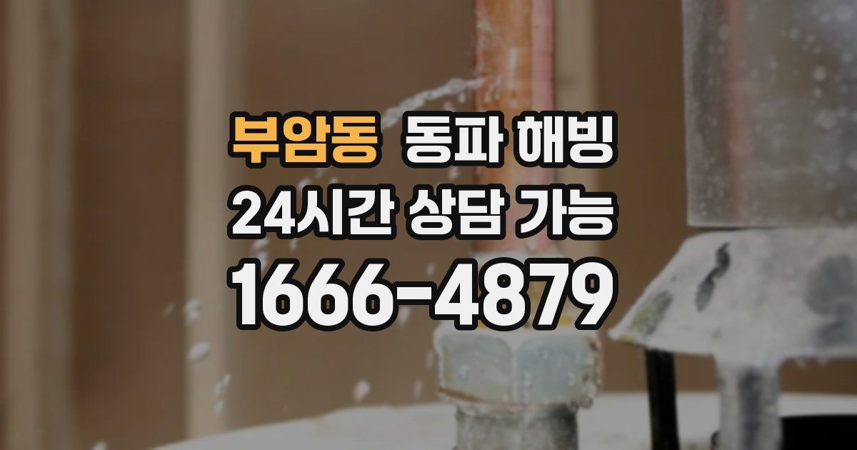 부암동 동파 해빙