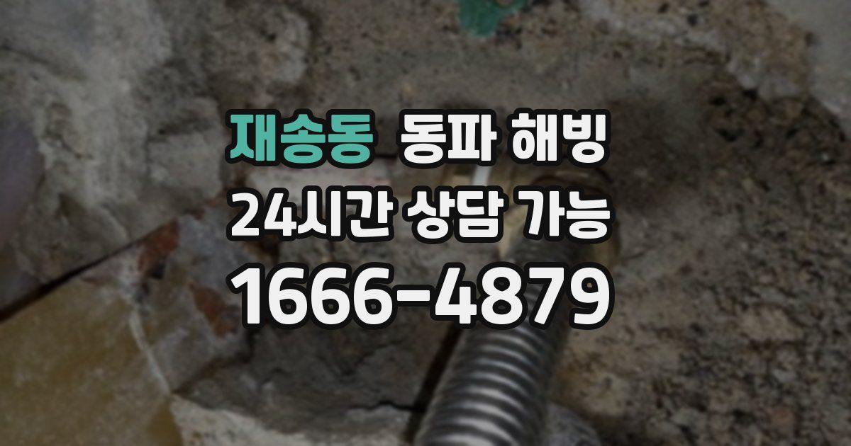 재송동 동파 해빙