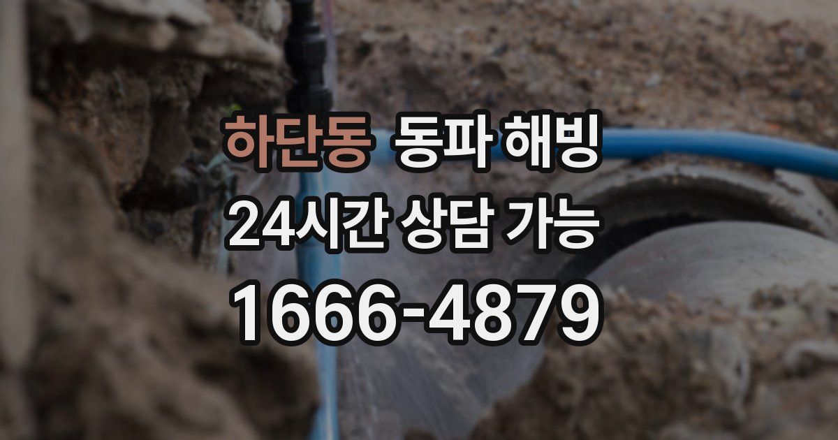 하단동 동파 해빙