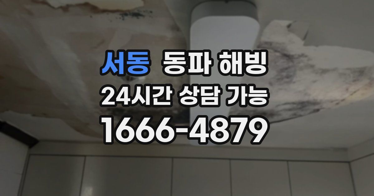 서동 동파 해빙