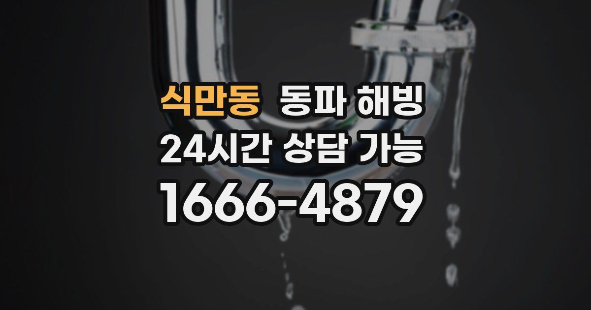 식만동 동파 해빙