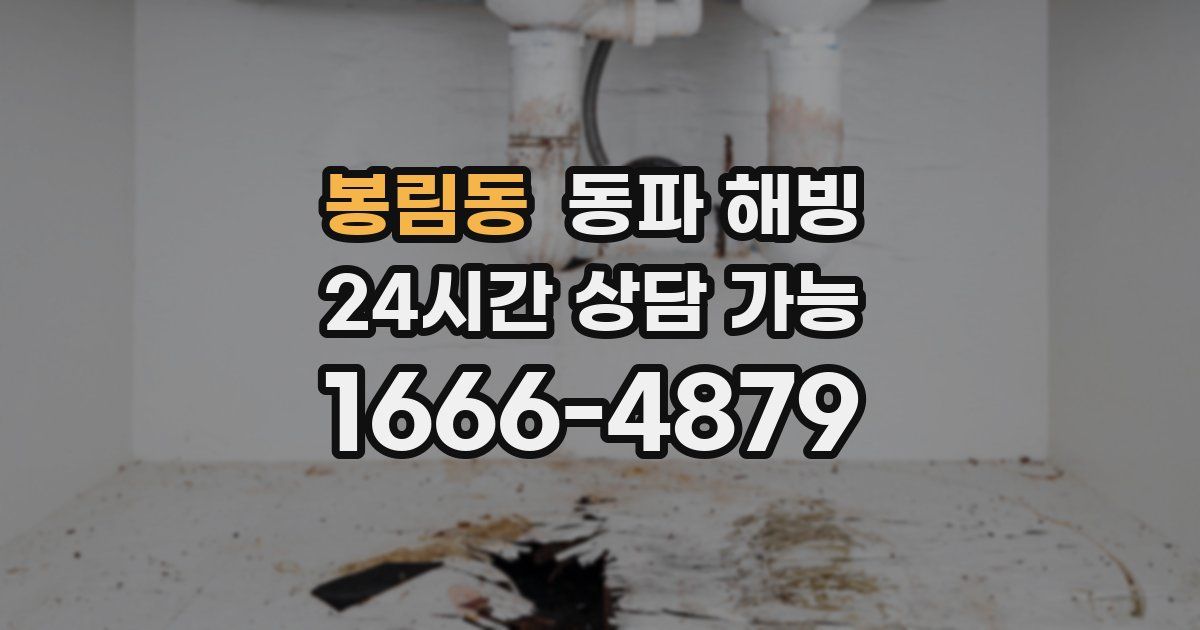 봉림동 동파 해빙