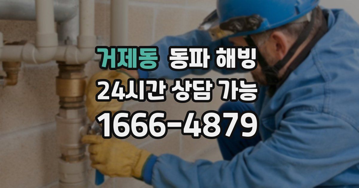 거제동 동파 해빙