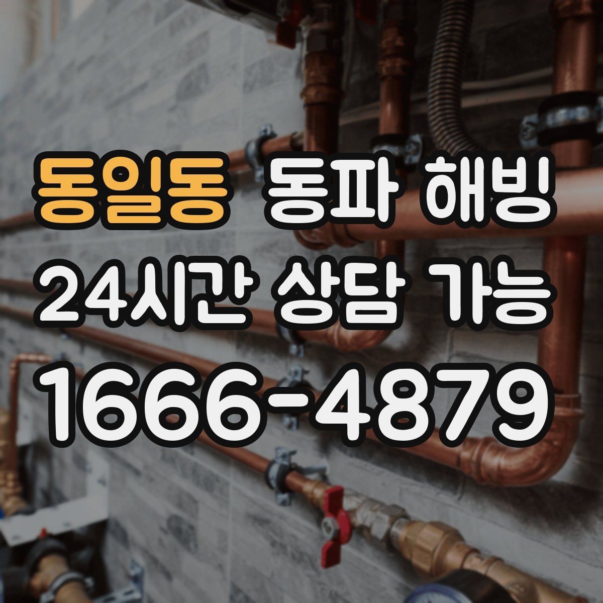 동일동 동파 해빙 급수 복구 후 세탁기 테스트 포인트