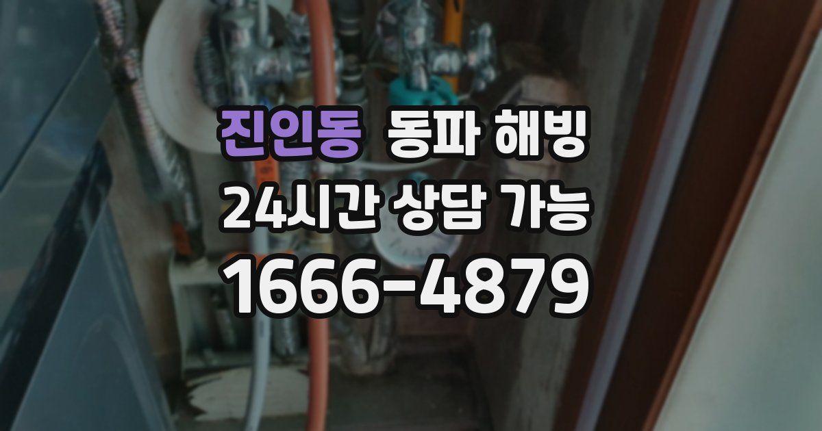 진인동 동파 해빙