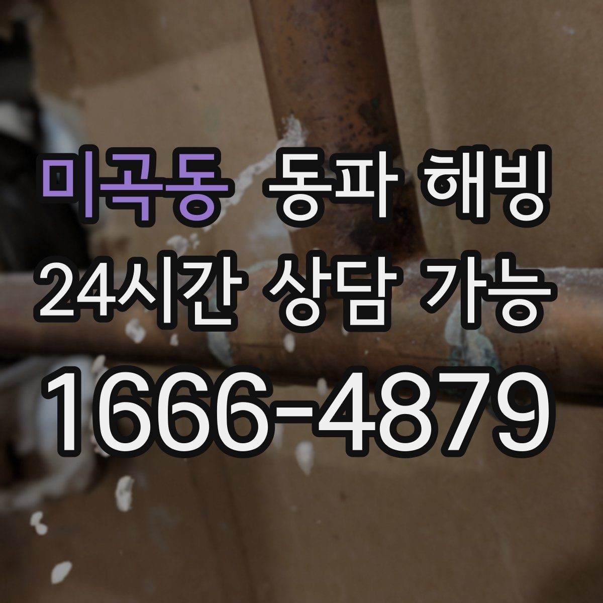 미곡동 동파 해빙 욕실과 베란다 결빙이 함께 올 때