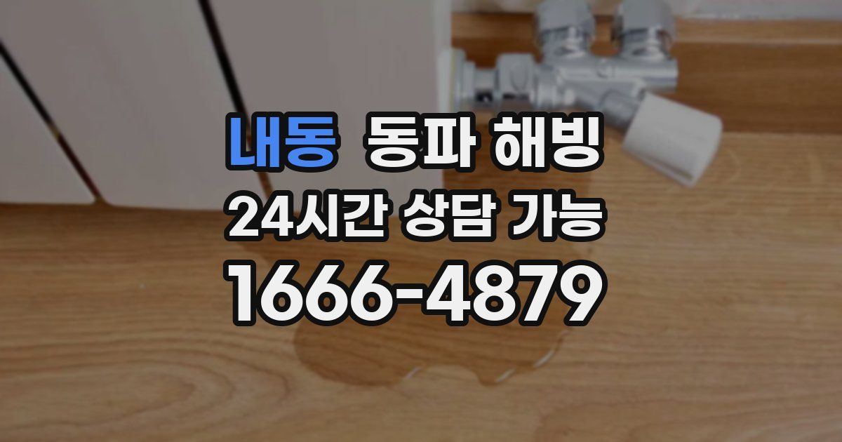 내동 동파 해빙