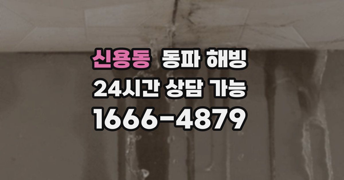 신용동 동파 해빙