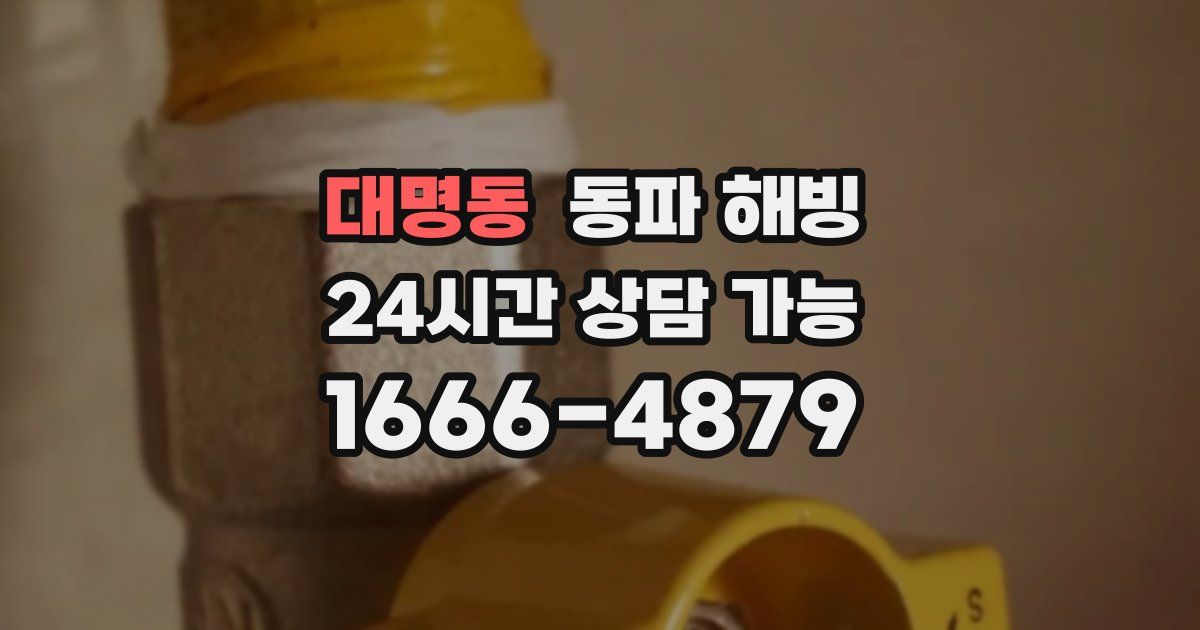 대명동 동파 해빙