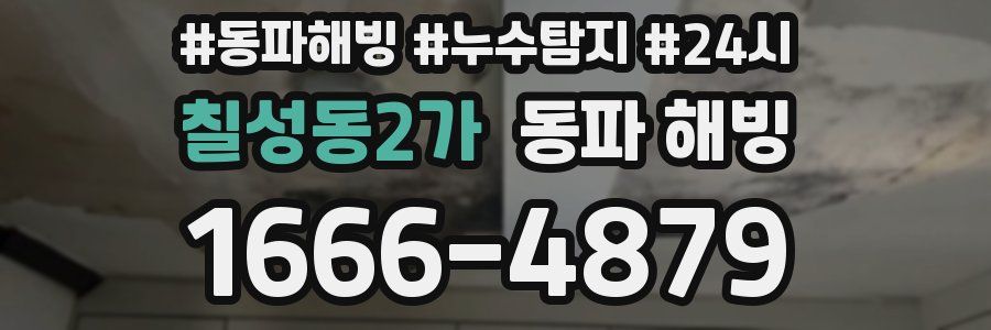 칠성동2가 동파