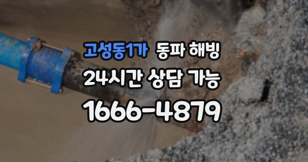 고성동1가 동파 해빙