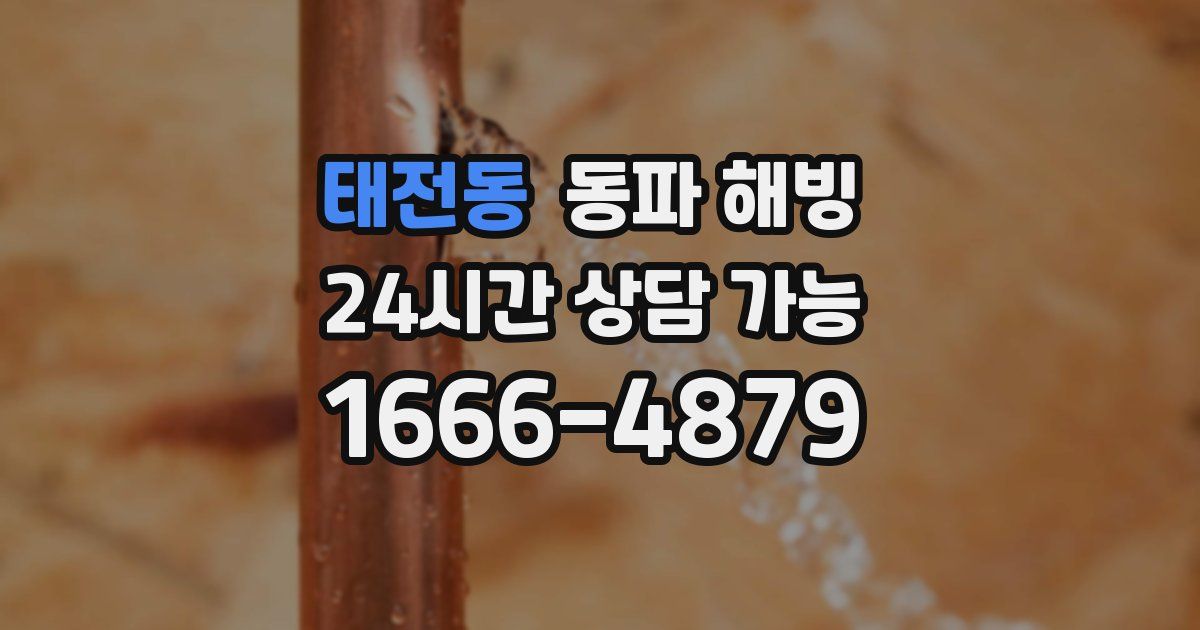 태전동 동파 해빙