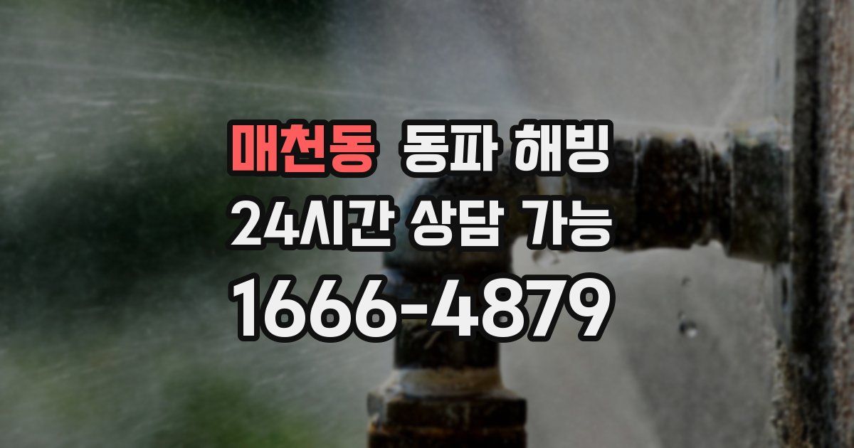 매천동 동파 해빙