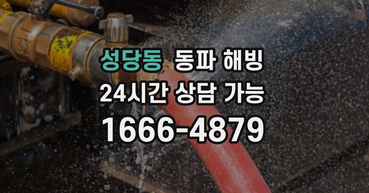 성당동 동파 해빙