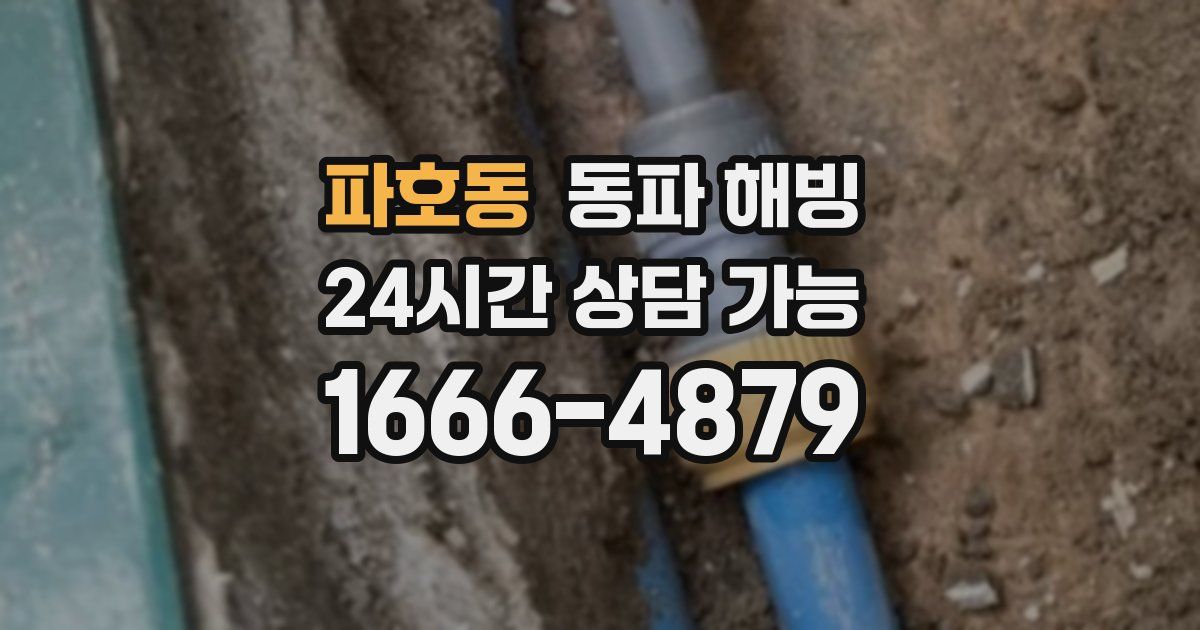 파호동 동파 해빙