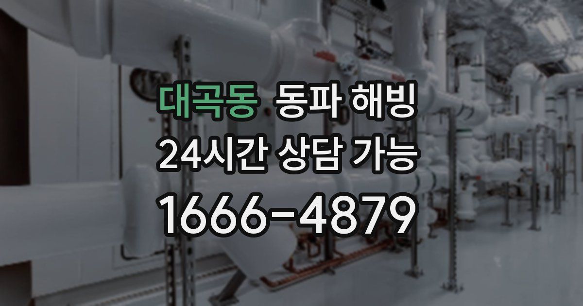 대곡동 동파 해빙