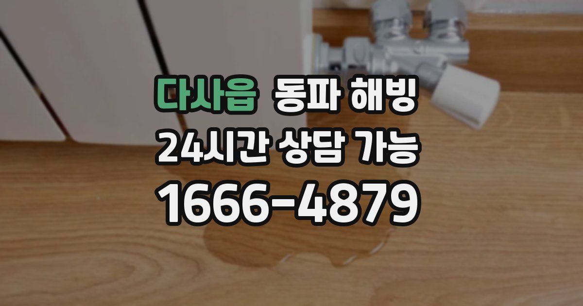 다사읍 동파 해빙