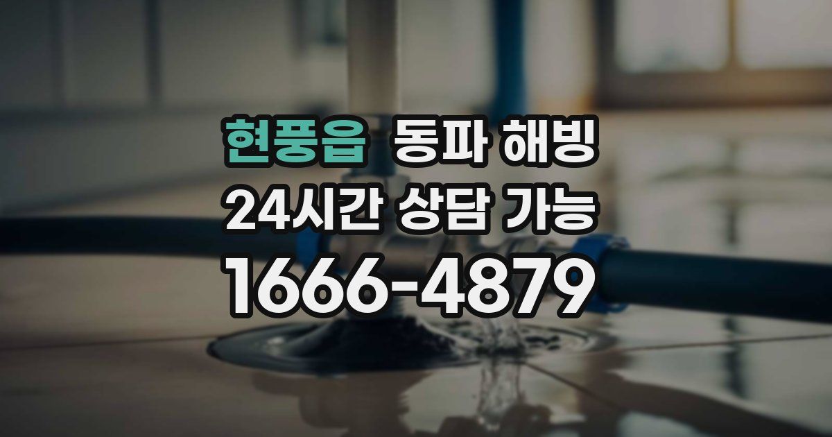 현풍읍 동파 해빙