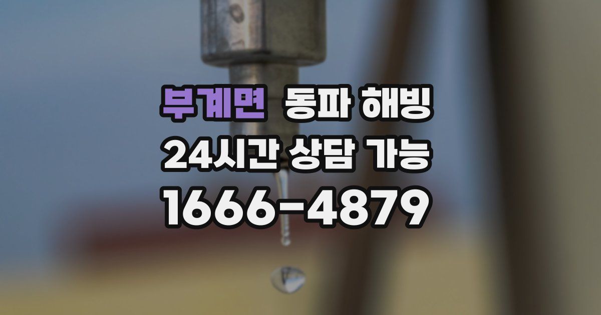 부계면 동파 해빙