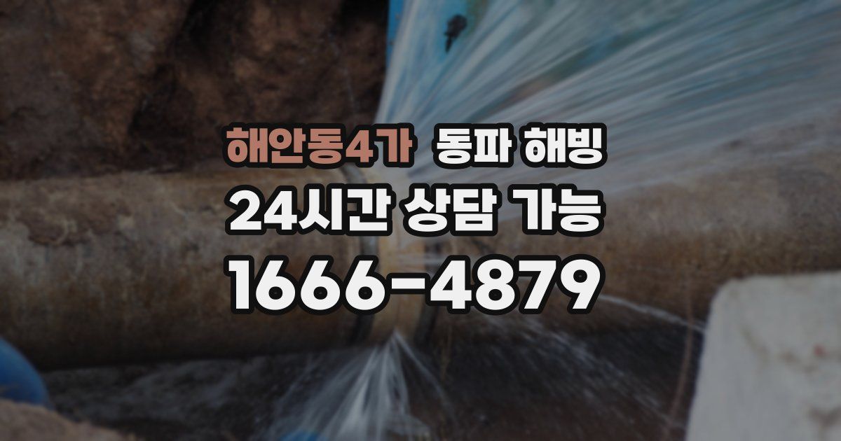 해안동4가 동파 해빙