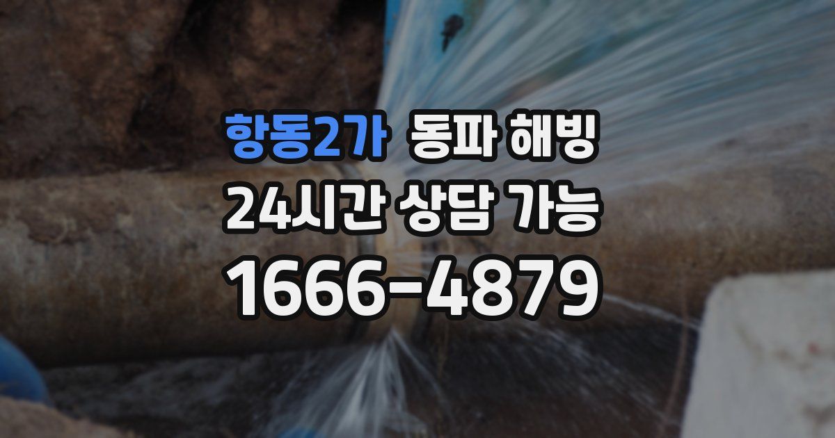 항동2가 동파 해빙