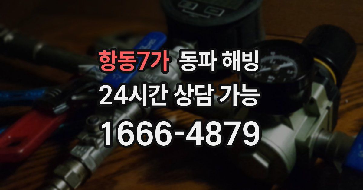 항동7가 동파 해빙