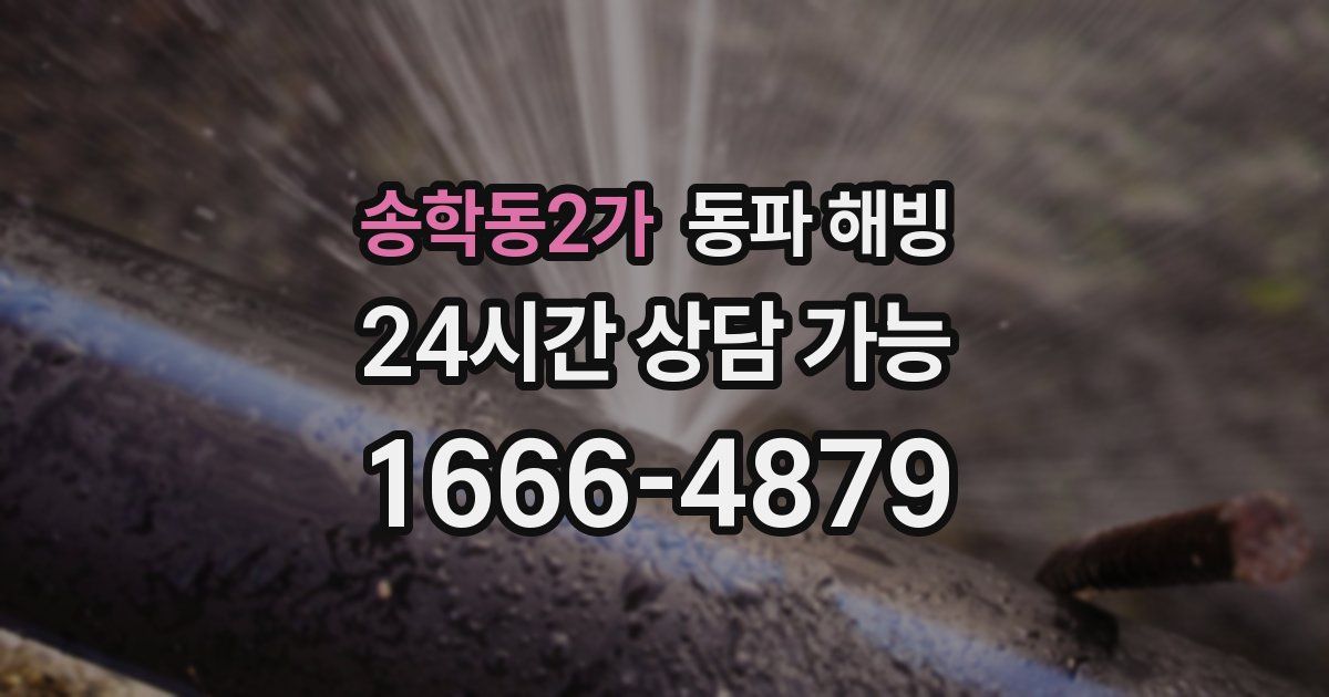 송학동2가 동파 해빙