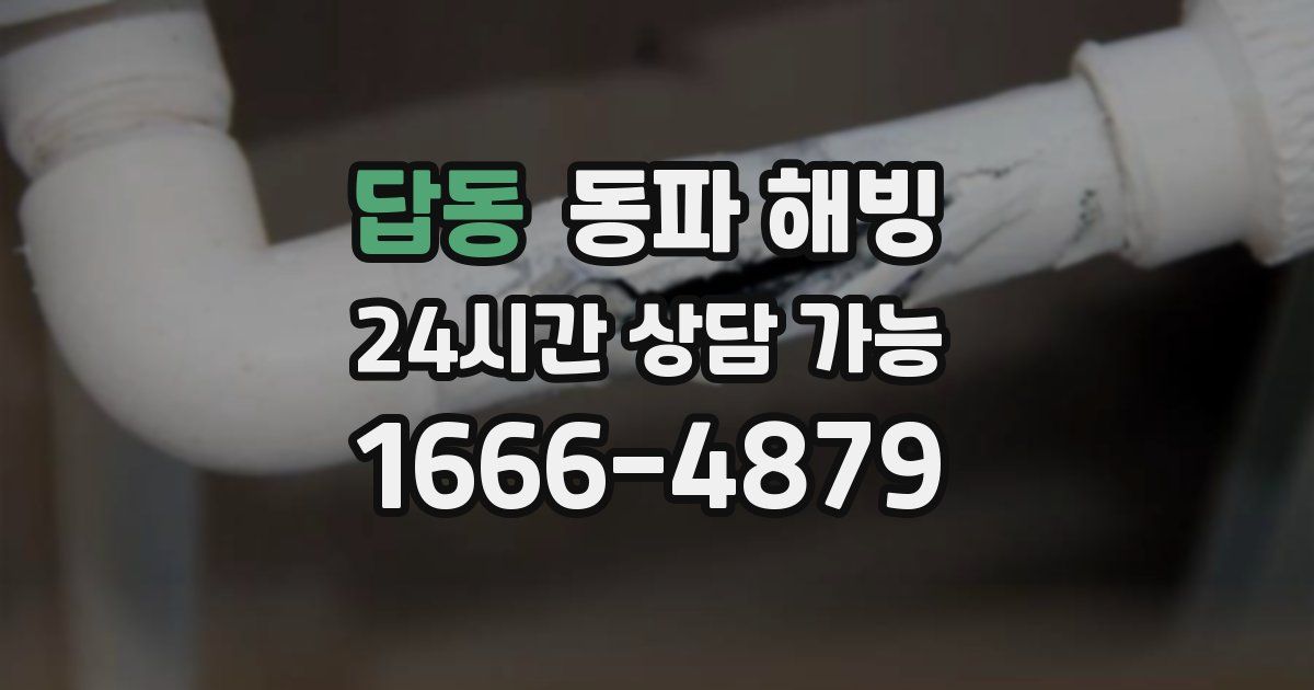 답동 동파 해빙