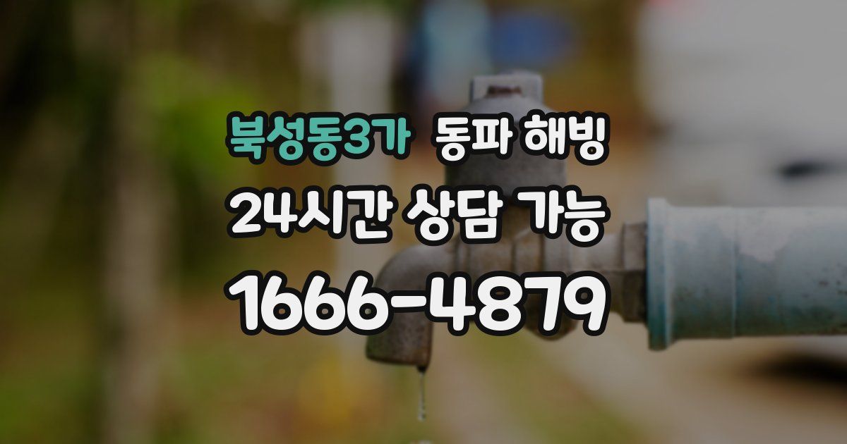 북성동3가 동파 해빙