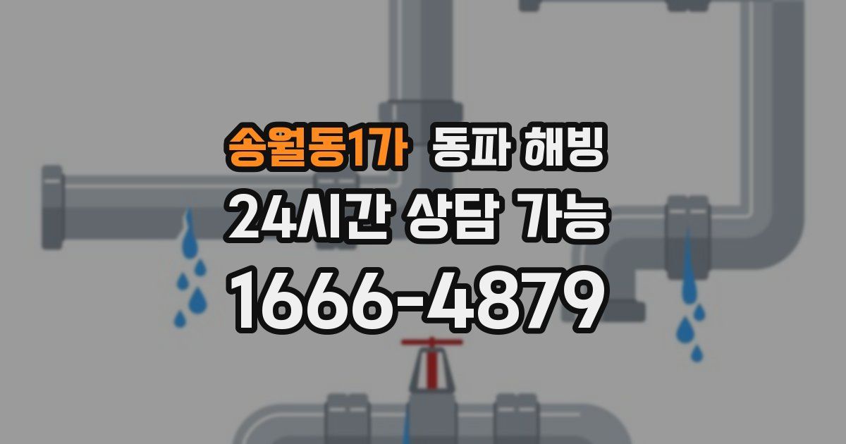 송월동1가 동파 해빙