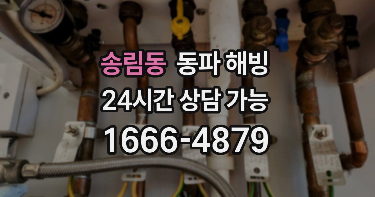 송림동 동파 해빙