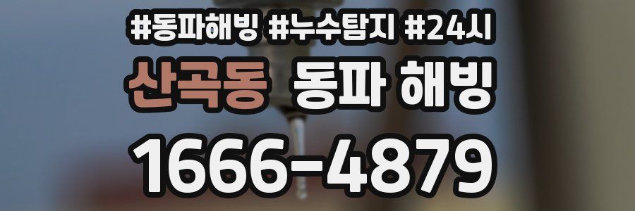 산곡동 동파