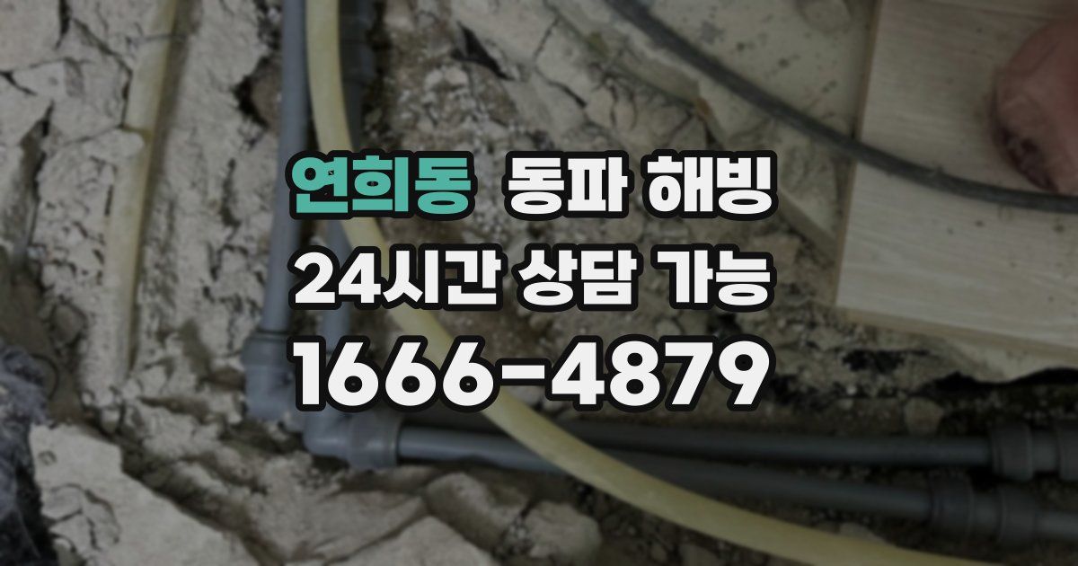 연희동 동파 해빙