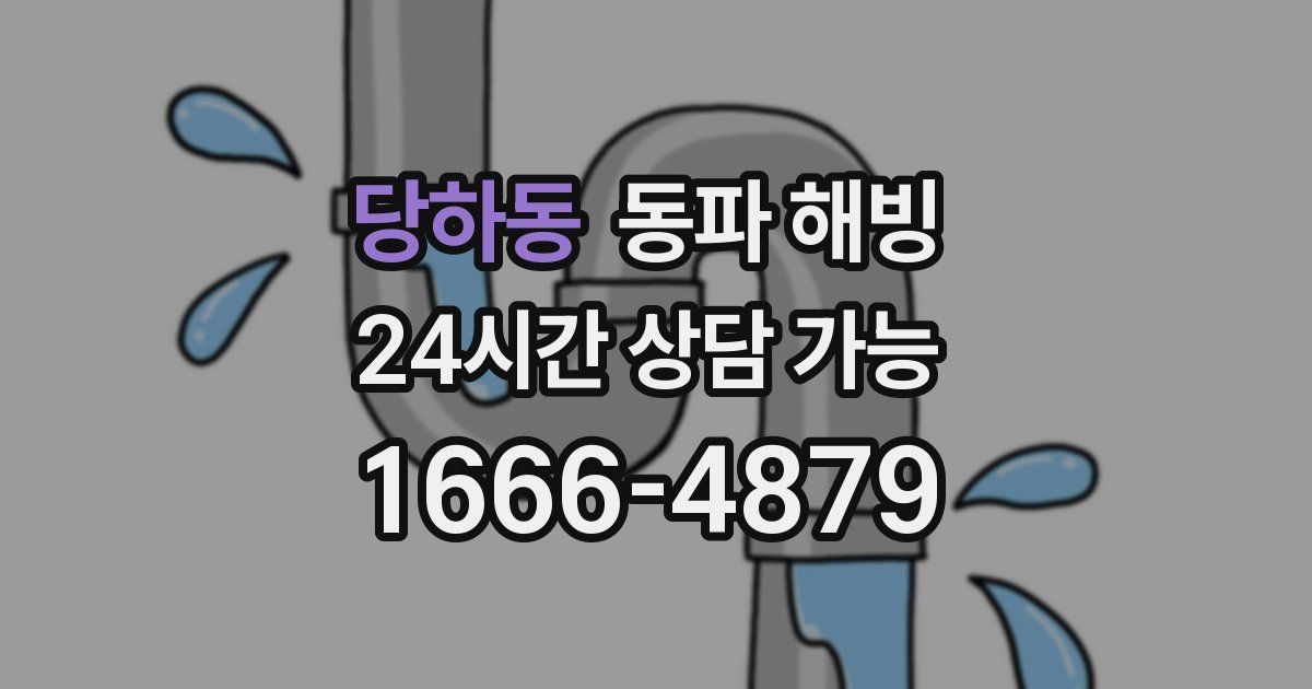 당하동 동파 해빙