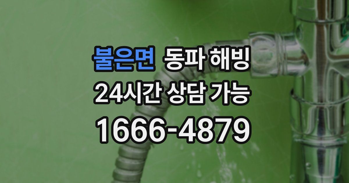 불은면 동파 해빙