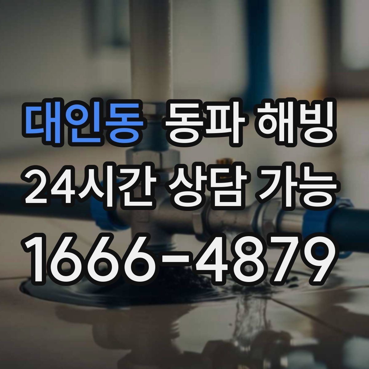 대인동 동파 해빙 주방과 세탁기 라인이 함께 막힐 때