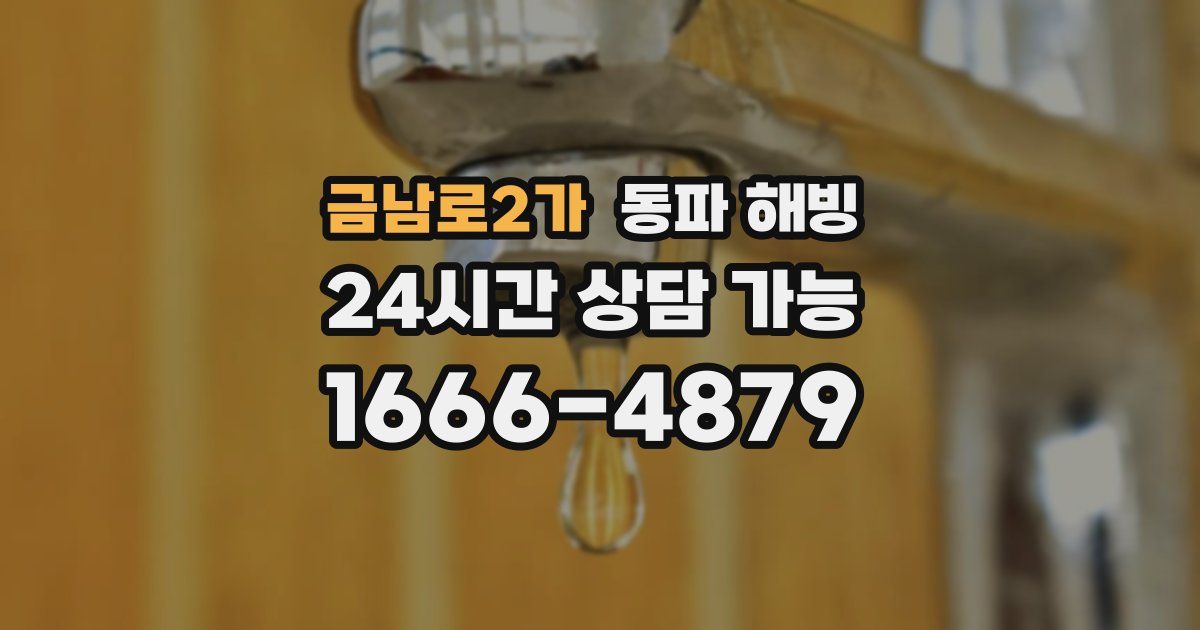 금남로2가 동파 해빙