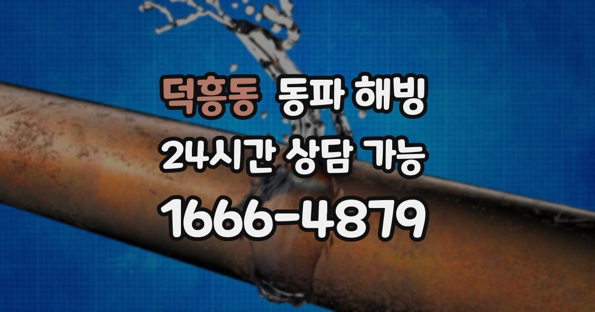 덕흥동 동파 해빙