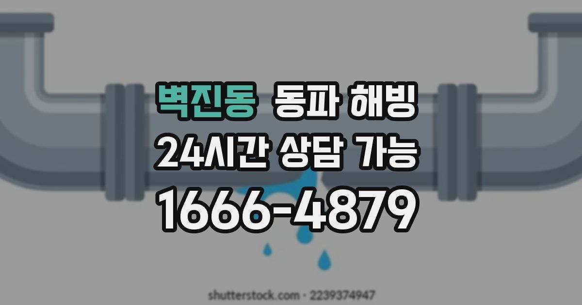 벽진동 동파 해빙