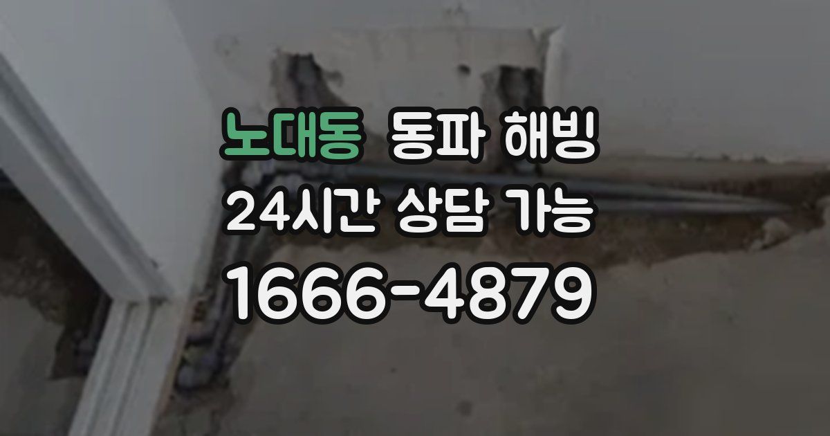 노대동 동파 해빙