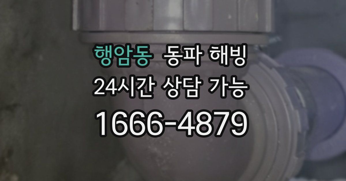 행암동 동파 해빙