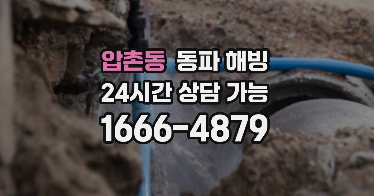 압촌동 동파 해빙