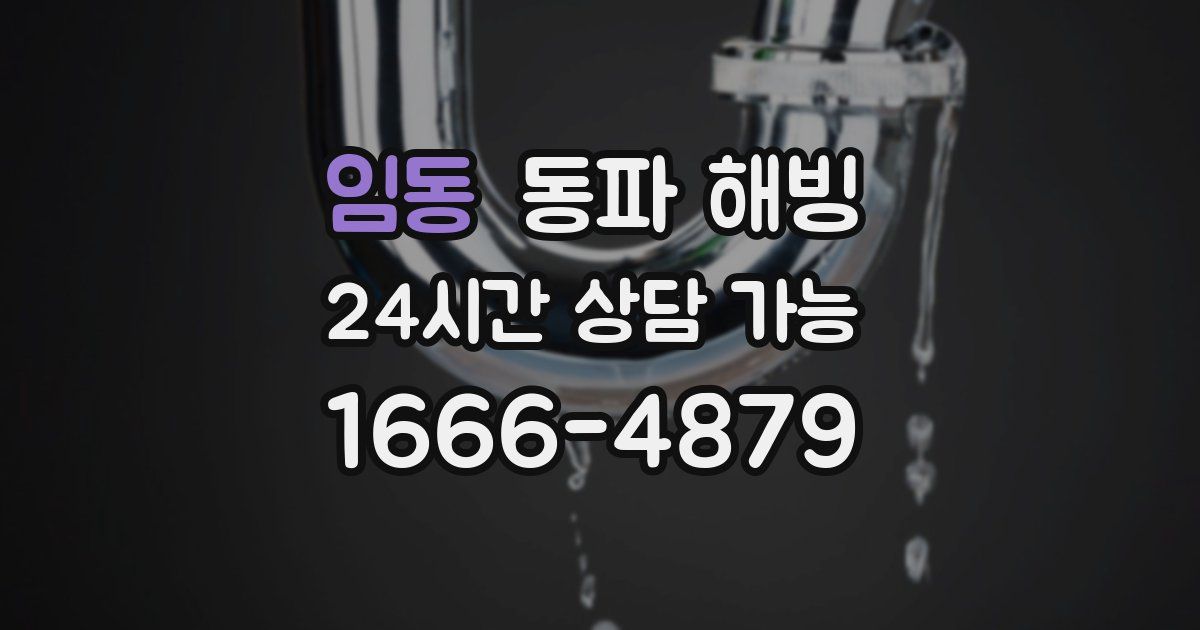 임동 동파 해빙