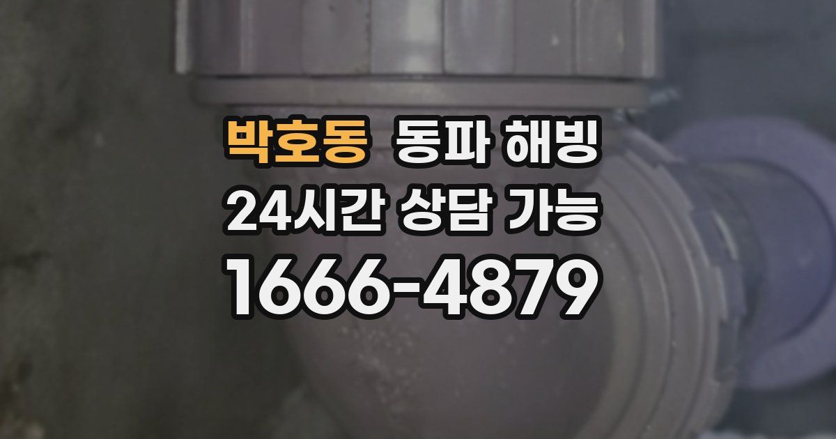 박호동 동파 해빙