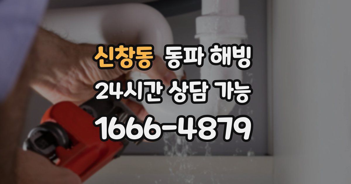 신창동 동파 해빙