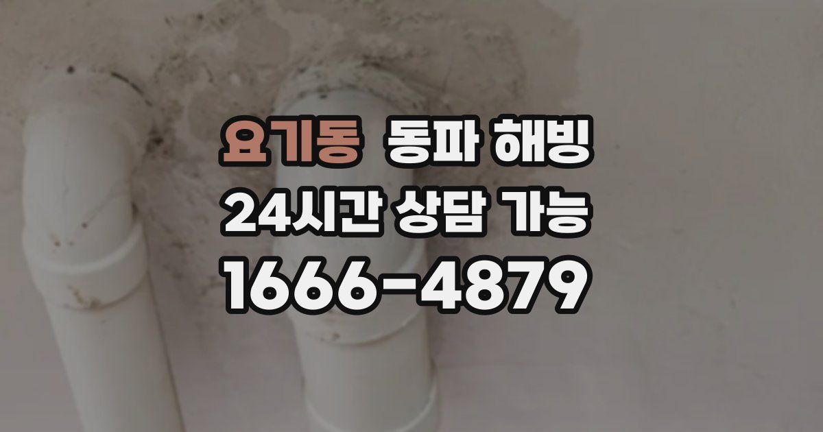 요기동 동파 해빙