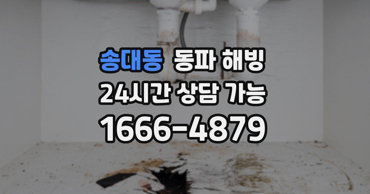 송대동 동파 해빙